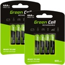 GREEN CELL 8X BATÉRIE AAA R3 800mAh