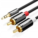 Kábel Audio kábel JACK 3,5 mm 2x RCA cinch STEREO 3M HQ pozlátený