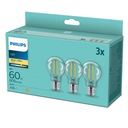 3x E27 PHILIPS LED žiarovka 7W = 60W FILAMENT RETRO teplá farba 2700K