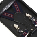 Pánske traky k nohaviciam ELEGANTNÁ NAVY BLUE 120cm