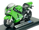 WELLY 2001 KAWASAKI NINJA ZX-12R ZELENÁ 1:18 MOTOCYKEL NOVÝ MODEL 12167