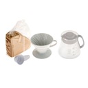 Hario set V60 Dripper Pot Biely odkvapkávací server fil