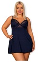 OBSESSIVE DRIMERA BABYDOLL TANGÁ MODRÉ XXL - SENSE