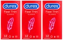 Kondómy Durex FEEL THIN CLASSIC, super tenké a nasadené, 36 ks.