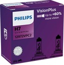 PHILIPS VISION PLUS H7 12V 55W +60% ŽIAROVKY 2 KS