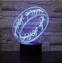 3D LED RING LORD OF THE RING LAMP USB + DIAĽKOVÉ