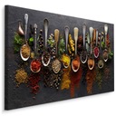 Obrázok do kuchyne SPICES Príbor Bylinky 40x30