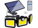 SOLAR LAMPA SÚMRAK POHYBOVÝ SENZOR 171COB DIAĽK