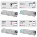 4x NOVÝ toner pre OKI C824 C834 C844 sada CMYK LESKLÝ LESK