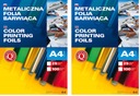 Metalická farbiaca fólia A4 balenie 100 kusov modrá 361003 Argo x 2