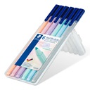 Popisovače Triplus 6 farieb Pastel v2 Staedtler