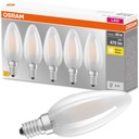 5x E14 LED žiarovka na sviečku 4W=40W 470lm OSRAM