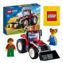 LEGO City - Červený traktor (60287) Pohyblivá lyžica + darčeková taška LEGO