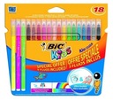 BIC Kid Couleur FLUO 15 + 3 fluo fixky