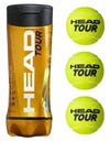 Tenisové loptičky HEAD Tour, 3 ks.