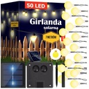 SOLAR GARDEN GARDEN MILKY LED LAMPY 50 ks