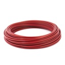 Oceľové PVC lano 5/8mm 6x7 ČERVENÉ 10m