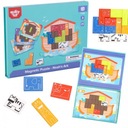 TOOKY TOY Montessori magnetické puzzle Logické Tetris Puzzle Noemova archa