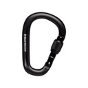 Black Diamond PearLock Screwgate Carabiner Black