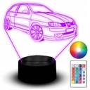 LED NOČNÁ LAMPA SEAT IBIZA AUTO NÁZOV AUTA 3D