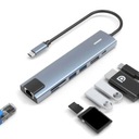 ADAPTÉROVÝ ROZBOČOVÝ ROZBOČOVAČ USB C LAN DISPLAY PORT 8K