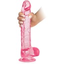 VEĽKÝ DILDO 29 cm SO SILNOU PRÍSAVKOU, GÉLOVÝ PENIS