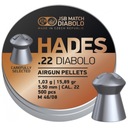 Diabolo JSB Hades pelety 5,5 mm 500 ks dutý hrot