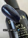 Glitter Top coat No Wipe No 2, Didier Lab, 10 ml