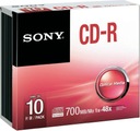 SONY CD-R 700MB 48x 10 kusov v krabiciach