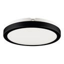 VERA stropná lampa čierna neutrálna farba 4000K 24W LED IP65 28cm dizajn