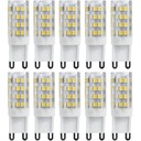 10x G9 LED ŽIAROVKA 5W 230V NEUTRÁLNE BIELE DENNÉ SVETLO 4000K 450lm NEBLIKÁ