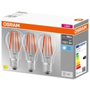 3x E27 LED žiarovka 11W = 100W 4000K vlákno OSRAM