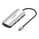 USB-C dokovacia stanica pre HDMI, VGA, 3x USB 3.0, PD 0,15m TOIHB (sivá)