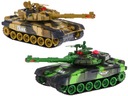 SET 2 veľkých diaľkovo ovládaných TANKOV bojový tank W.A.R + TANK