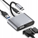 HUB USB-C ADAPTÉR HDMI 4k VGA USB 3.0 PD