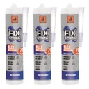 Sada 3x FIX silné lepidlo CLEAR 280ml DRAGON