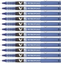 PILOT V5 Hi-Tecpoint jemný modrý gél x12