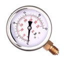 Spodný manometer MG1-63 25 BAR 1/4 ZÁVI