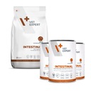 VET EXPERT INTESTINAL DOG ​​​​ - sada suchého krmiva 2 kg a vlhkého krmiva 3 x 400 g