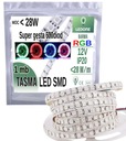 SUPER DENSE POWER LED pásik PREMIUM RGB IP20 600d 1m