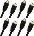 Unitek Y-C138M BASIC HDMI v1.4 zlatý kábel 2m čierny x4