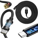 KRÁTKY 1M NABÍJAČKOVÝ KÁBEL USB-USB-C PRE SAMSUNG NYLONOVÝ PRAMENOK RÝCHLO SILNÝ