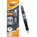 BIC X Pen Decor SKULL plniace pero na modré kazety 1 ks