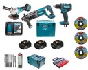 Sada Makita Hammer Drill Grinder Skrutkovač