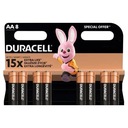 Alkalická batéria AA LR6 Large Finger Duracell BASIC 8 ks Blister