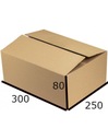 BOX Kartónová krabica 300x250x80 mm - PACZKOMAT A - 100 ks.