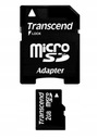 TRANSCEND 2 GB micro SD microSD 2GB + SD adaptér