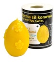 Silikónová forma - Vajíčko s kvetmi - výška 6cm