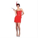 RETRO OUTFIT 20. roky 20. storočia FLAPPER RED M BANDBAND