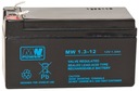 BATTERY AGM VRLA MW POWER MW MW MW1.3-12 12V 1.3AH MW1.3-12 MW1.3